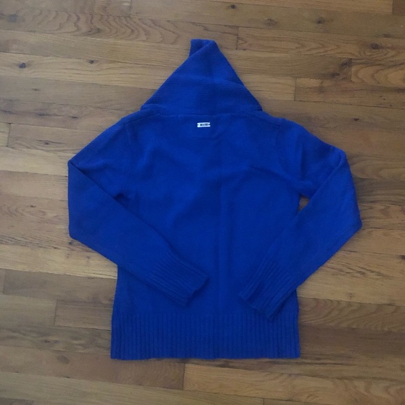 Converse All Star Bright Royal Blue Women's Shawl Collar 100% Cotton Sweater - Picture 12 of 12